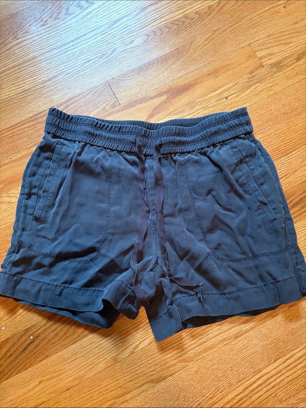 LOFT Navy Blue Drawstring Athletic Shorts